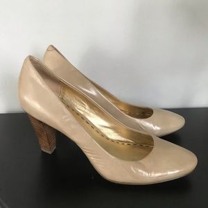 Coach Nude Patent Leather Pumps - Size 7